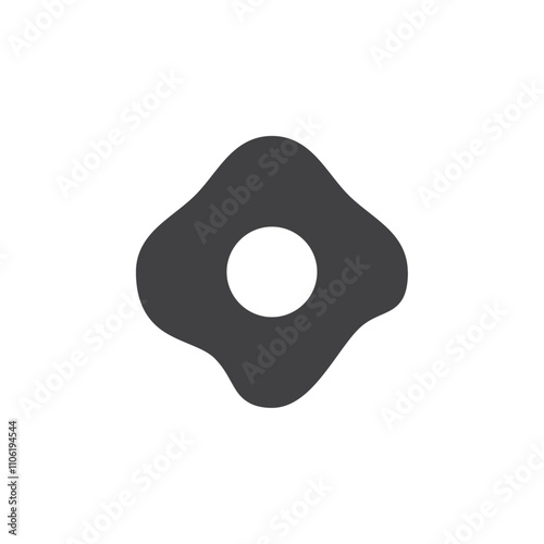 Scrambled eggs icon simple vector symbol
