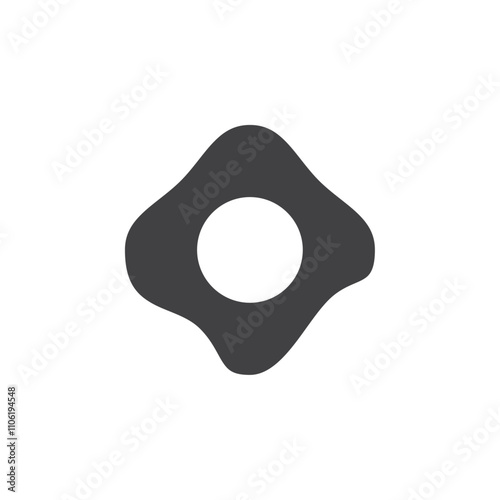 Scrambled eggs icon simple vector symbol