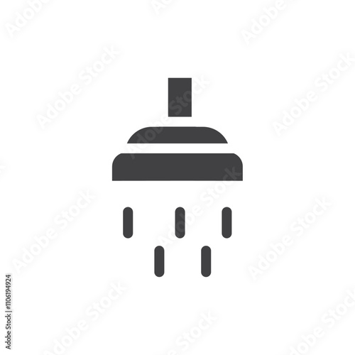 Shower icon simple vector symbol