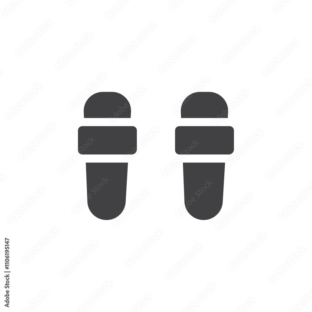 slippers icon simple vector symbol