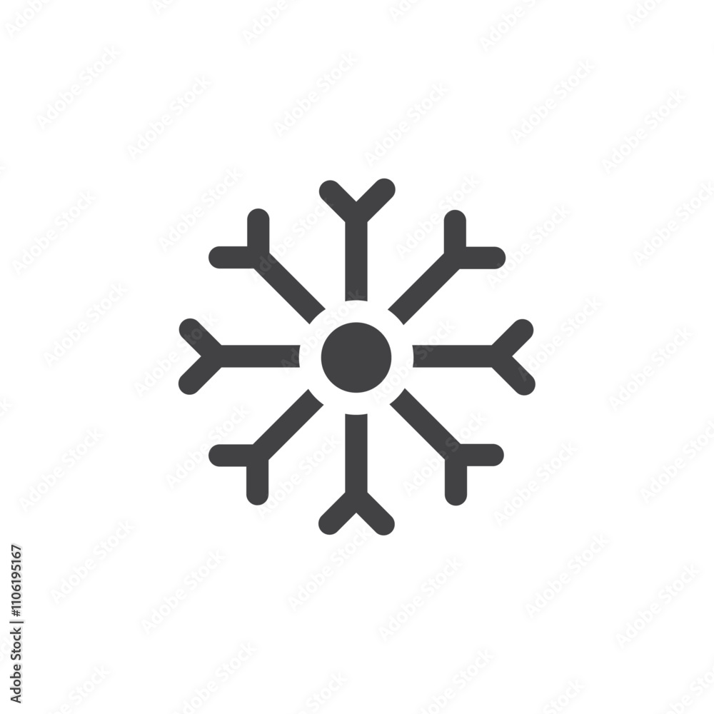 Snowflake icon simple vector symbol Snowflake icon simple vector symbol