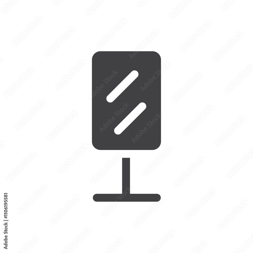 Street billboard icon simple vector symbol Street billboard icon simple vector symbol