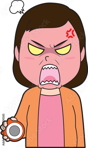パチンコでキレる中年女性