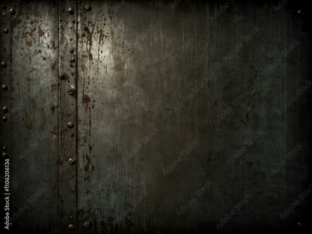 Obraz premium Grunge metal background template.