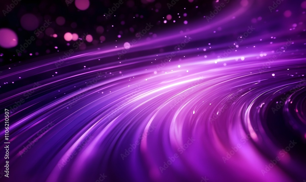 Naklejka premium abstract purple glowing background with speed lines and curves, dynamic purple abstract business background, Generative Ai