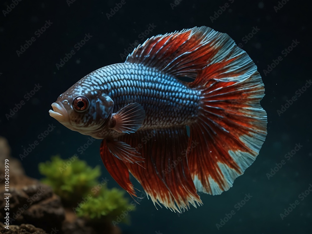 Fototapeta premium Halfmoon betta fish.