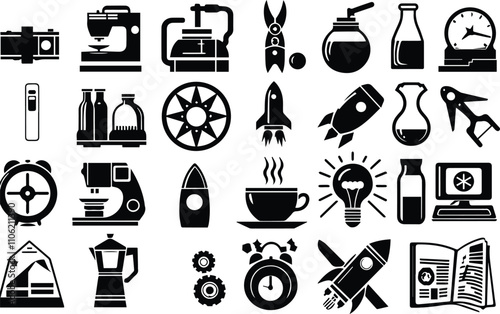 miscellaneous vector icon white background.