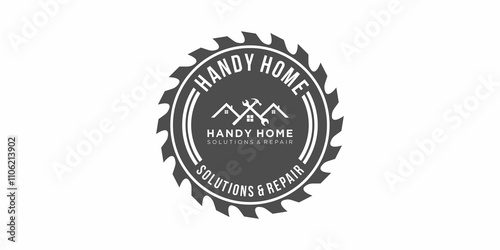 logo home furnishing icon vector