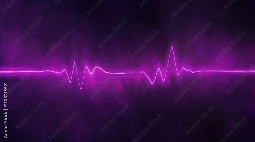 A striking pulse line radiates a vibrant purple hue set against a dark backdrop, illustrating the rhythm of a heartbeat and energy flow in a dynamic style. A striking pulse line radiates a vibrant purple hue set against a dark backdrop, illustrating the rhythm of a heartbeat and energy flow in a dynamic style.