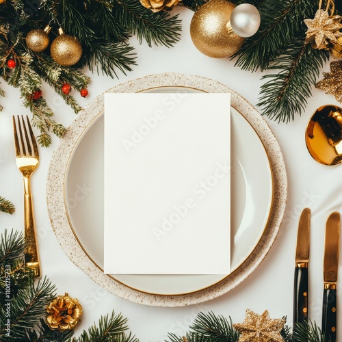 Elegant table setting for a festive celebration with decorative elements