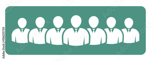 Symbol, ikona ludzi. Plik wektorowy.