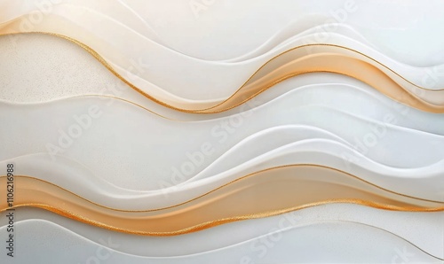 Elegant white marble background with striking golden veins for design and dec...