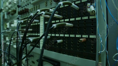 Old Soviet Telephone Exchange in Secret Underground Bunker. Telephone Exchange, Also Known as Telephone Switch or Central Office, is a Component in the Switched Telephone Network.