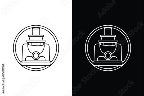 Food processor Icon vector on White Background ,Vector Art Illustration on white background.