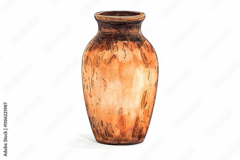 Elegant Ceramic Vase in Earthy Tones with Textured Surface and Classic Shape for Home Decor and Interior Design Elegant Ceramic Vase in Earthy Tones with Textured Surface and Classic Shape for Home Decor and Interior Design