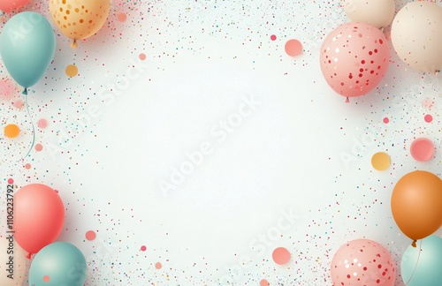 Colorful party decorations create a joyful atmosphere for celebrations and fe...