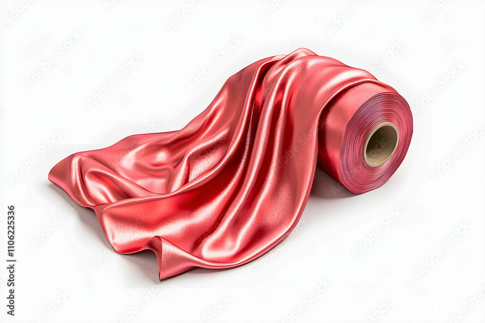 Elegant and Luxurious Red Satin Fabric Roll with Smooth Texture and Glossy Finish for Fashion and Design Projects Elegant and Luxurious Red Satin Fabric Roll with Smooth Texture and Glossy Finish for Fashion and Design Projects