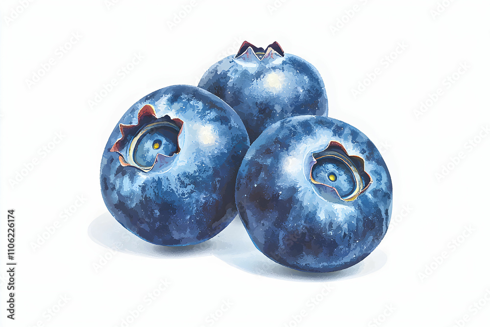 Fresh Blueberries on a Light Background Ideal for Health and Nutrition Themes Fresh Blueberries on a Light Background Ideal for Health and Nutrition Themes