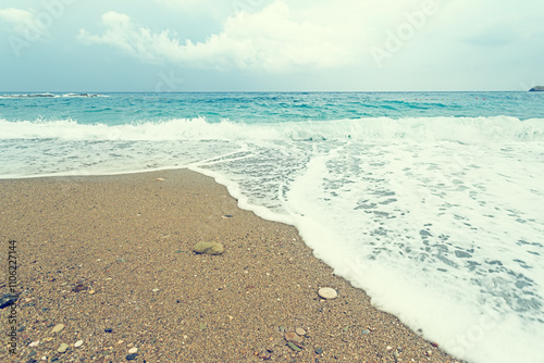 Fototapeta Naklejka Na Ścianę i Meble -  Sea, waves, beach