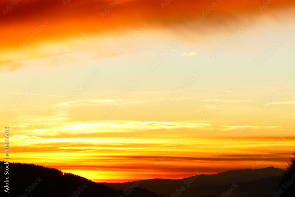 Abenddämmerung am Semmering, Niederösterreich Abenddämmerung am Semmering, Niederösterreich
