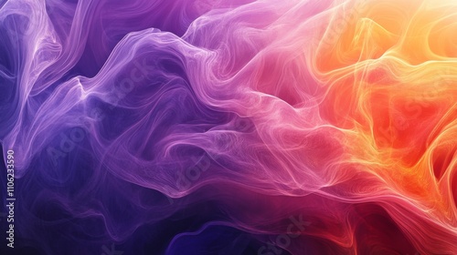 An abstract gradient of dark orange, purple, and pink for a modern desktop wallpaper. A digital technology background with a gradient of orange and purple. A modern desktop wallpaper background with