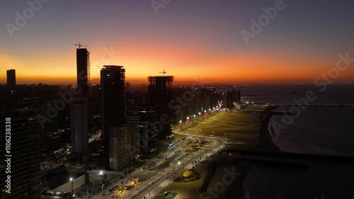Beira mar de Fortaleza Ceará - por do sol