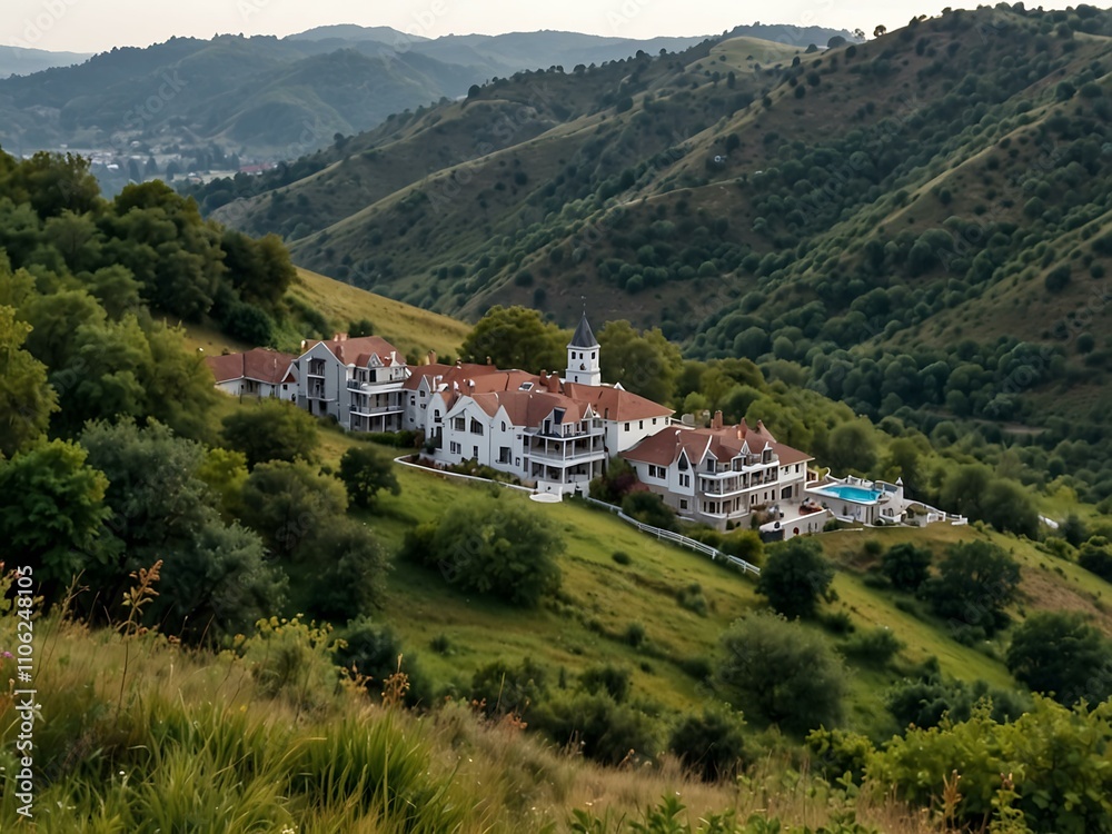 Obraz premium Hillside view.