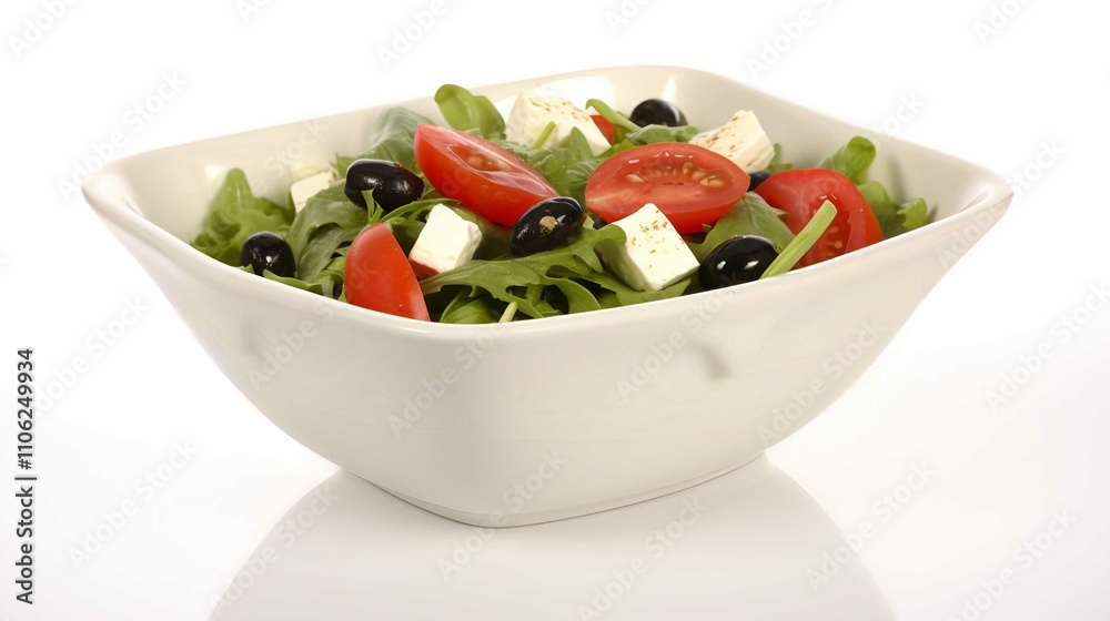 Fresh Healthy Salad Bowl with Vegetables and Cheese for Dinner or Lunch Fresh Healthy Salad Bowl with Vegetables and Cheese for Dinner or Lunch