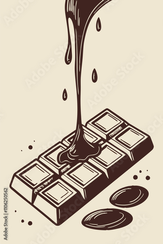 illustration of chocolate bar