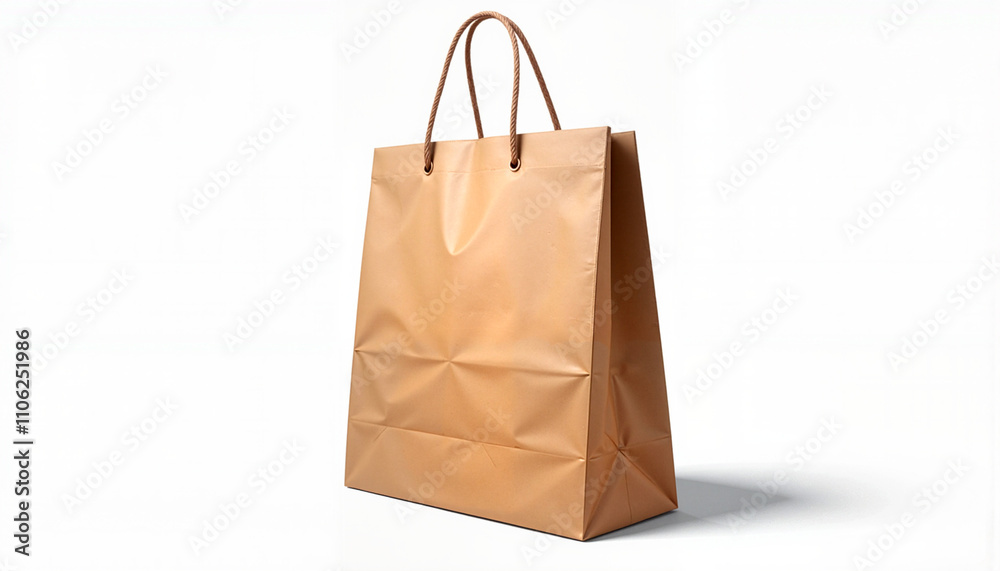 Isolated item on white background featuring a brown paper bag
Isolated item on white background featuring a brown paper bag