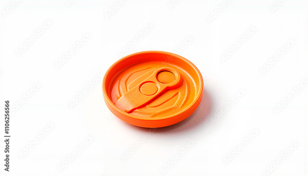 Isolated item on white background as an orange plastic bottle lid
Isolated item on white background as an orange plastic bottle lid