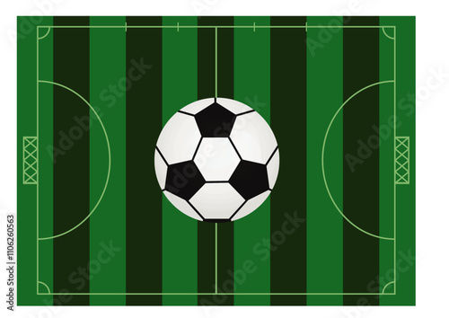 Futsal  field and ball. vector