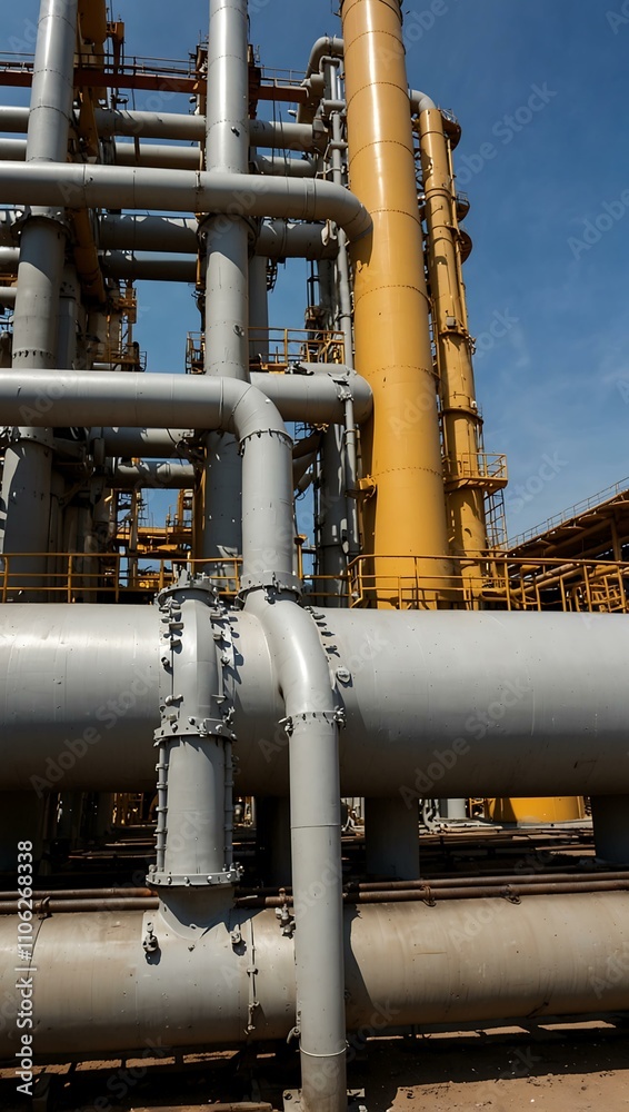 Industry pipeline transporting petrochemical products. Industry pipeline transporting petrochemical products.