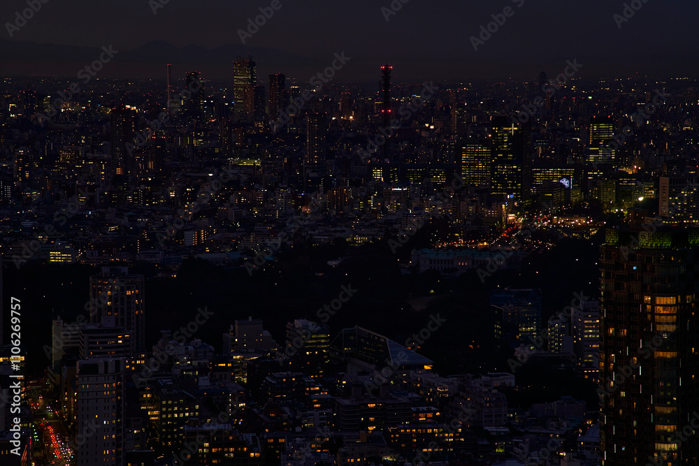 Obraz premium 光が織りなす都市_03