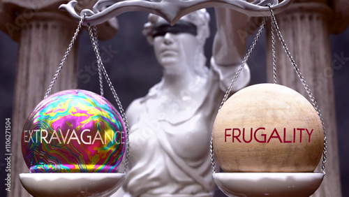 Fotografija Extravagance or Frugality as a choice, two options to choose from