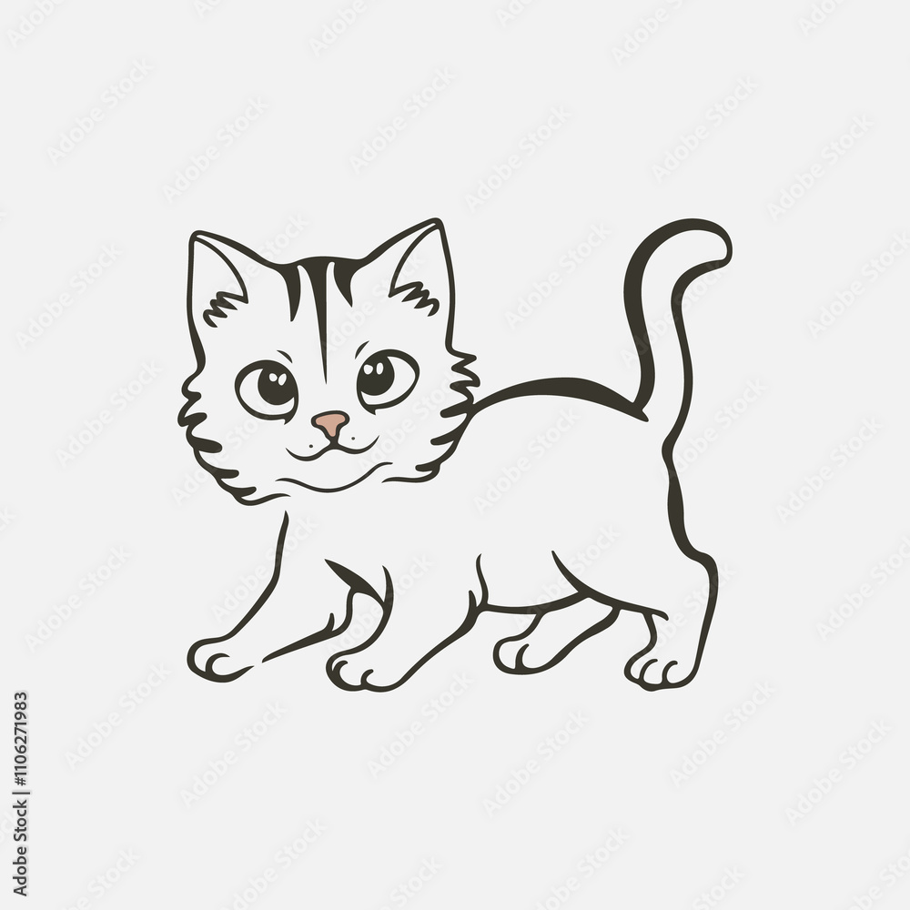 Cute kitty T shirt design Cute kitty T shirt design