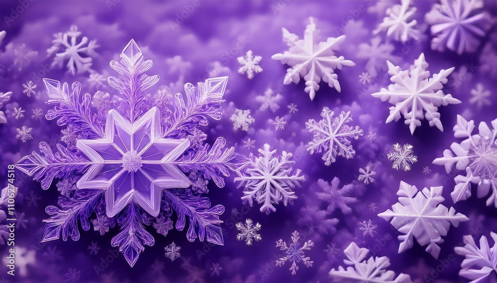 crystal snowflakes on christmas background with space for text crystal snowflakes on christmas background with space for text