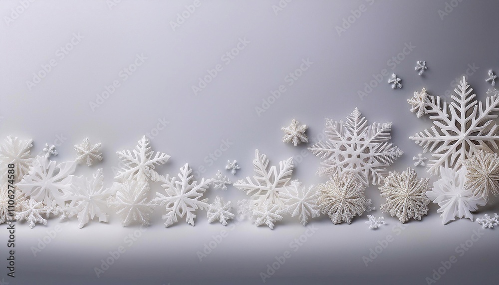 crystal snowflakes on christmas background with space for text crystal snowflakes on christmas background with space for text