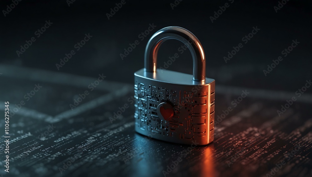 Fototapeta premium IT Security Risk Assessment concept, symbolizing scrutiny and protection.