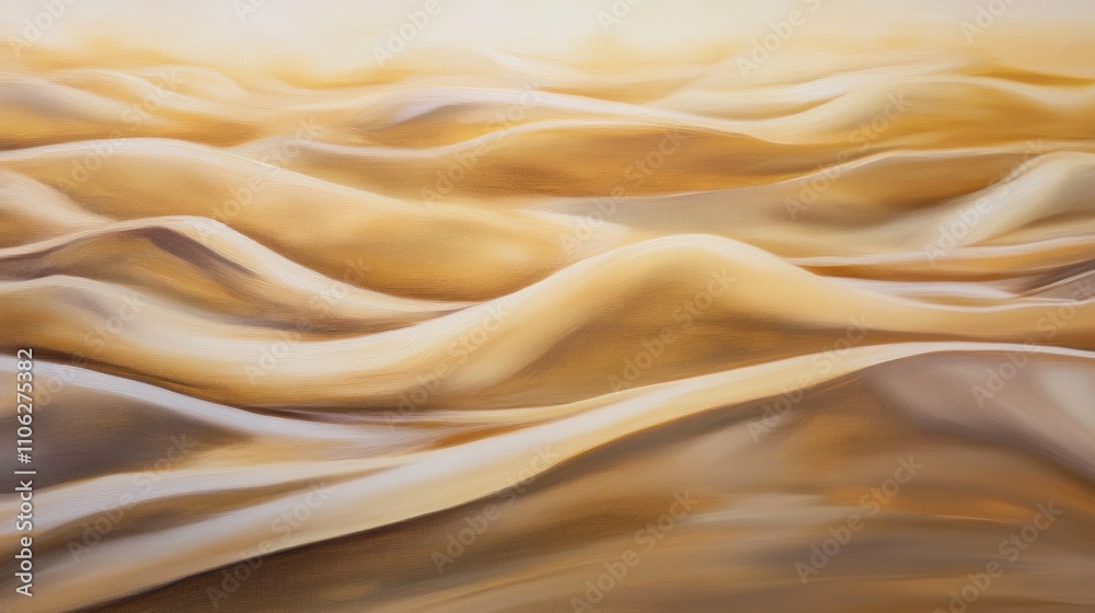 Rolling waves of golden sand undulate across a serene desert landscape, with smooth curves and glowing amber highlights, evoking the tranquil beauty of endless dunes. Rolling waves of golden sand undulate across a serene desert landscape, with smooth curves and glowing amber highlights, evoking the tranquil beauty of endless dunes.