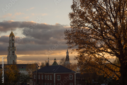 Lavra in Sergiev Posad at sunset