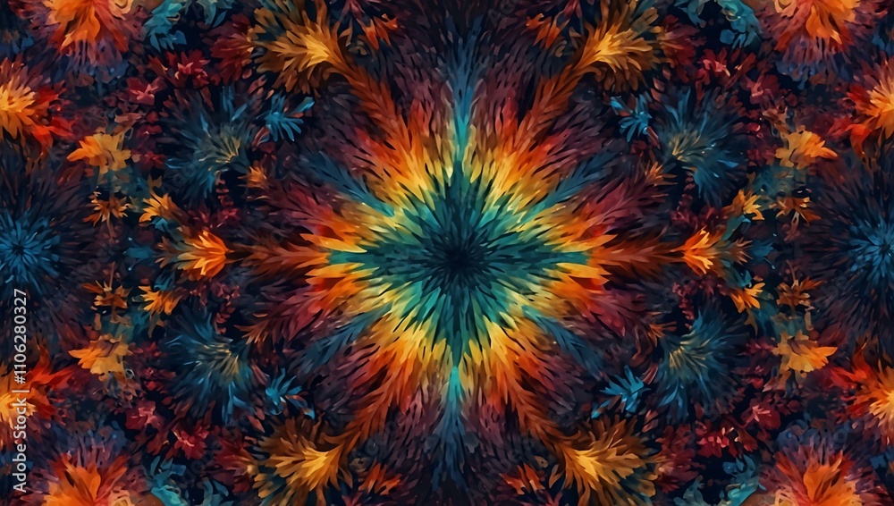 Kaleidoscopic background in high-speed motion. Kaleidoscopic background in high-speed motion.