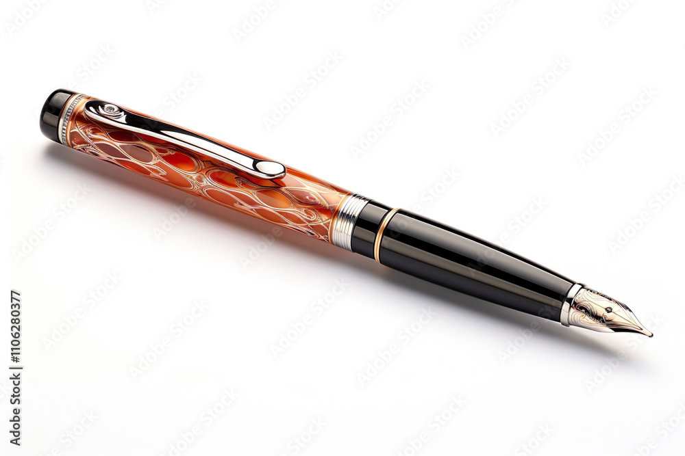Calligraphy Pen isolated on clear white background Calligraphy Pen isolated on clear white background