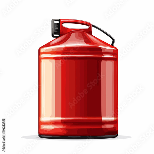 Petroleum Oil Can Vector Illustration on White Background photo