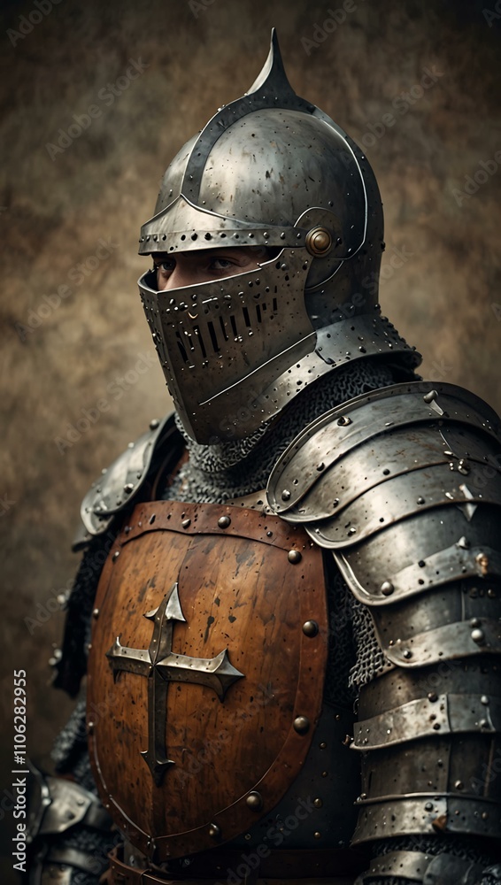Knight in armor. Knight in armor.
