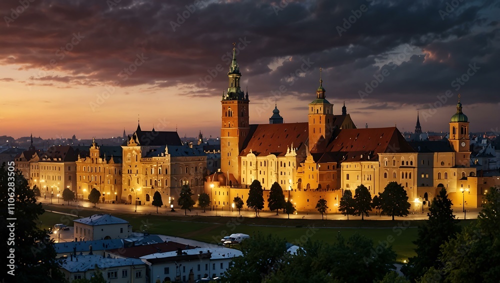 Obraz premium Krakow cityscape.