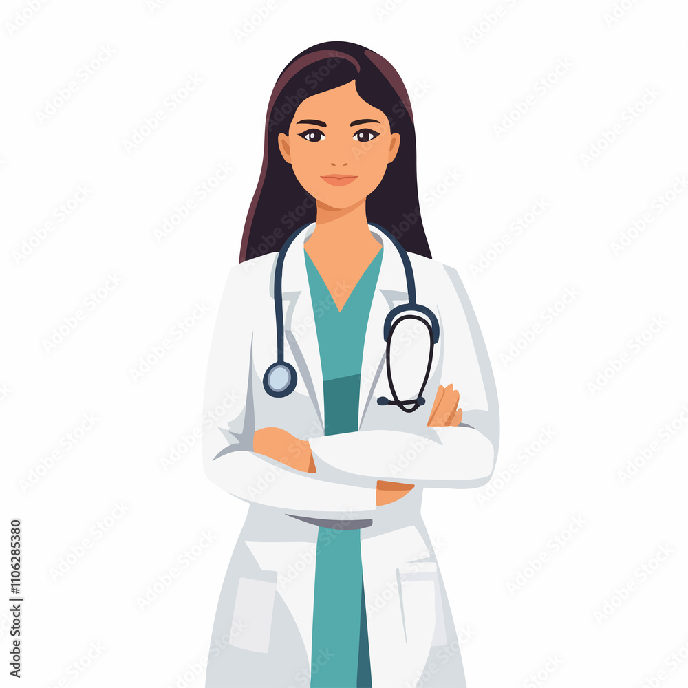 Fototapeta premium Medical Design on White Background Vector Illustration