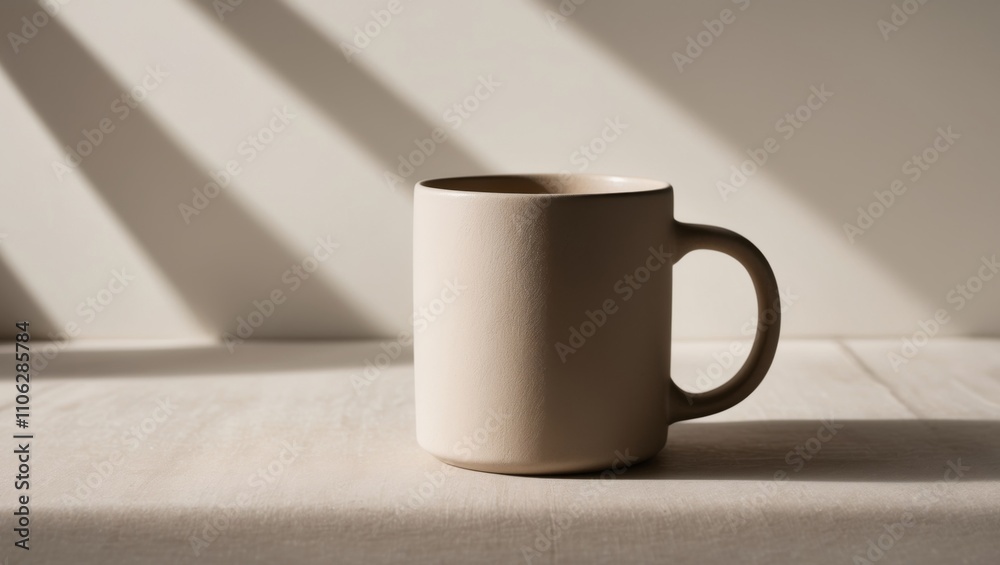 Obraz premium Blank Holiday Mug Template for Unique Design Ideas.