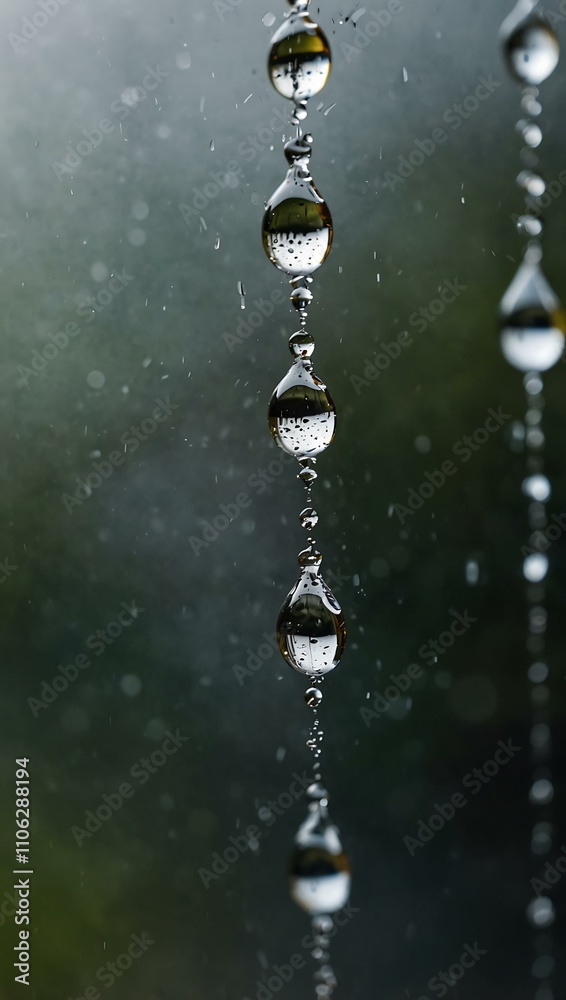 Large drops on glass with selective focus. Large drops on glass with selective focus.