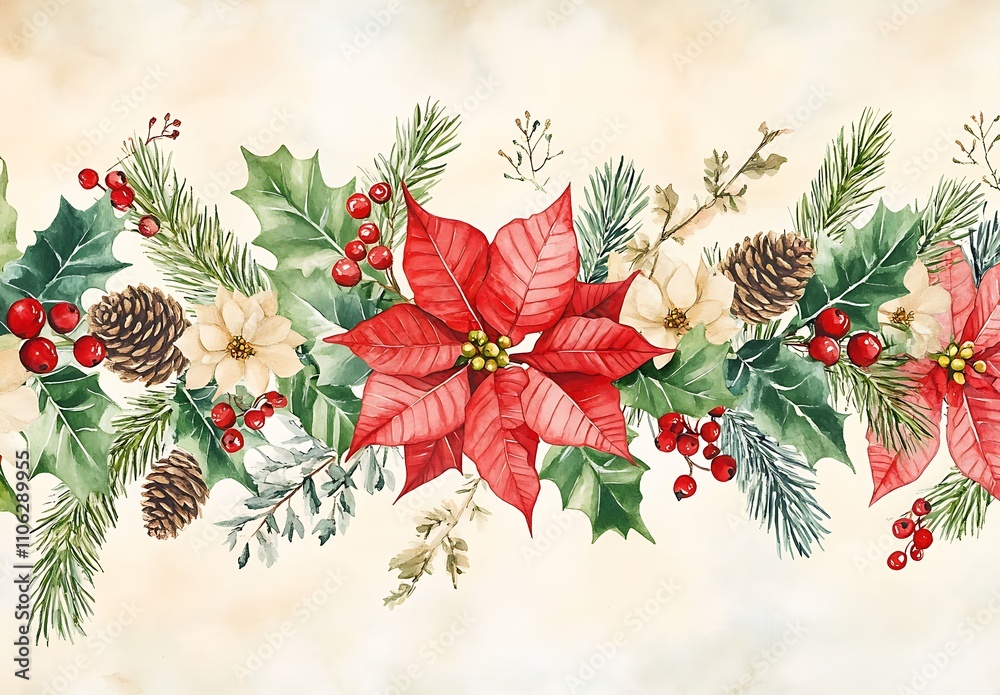 A Flower Arrangement with Pinecones and Berries. A Flower Arrangement with Pinecones and Berries.